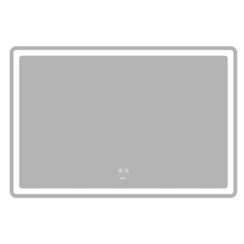 Зеркало Zerix Mirra MR05-120x80 с LED Touch, Anti-fog, диммером, регулятором яркости (ZX6061)