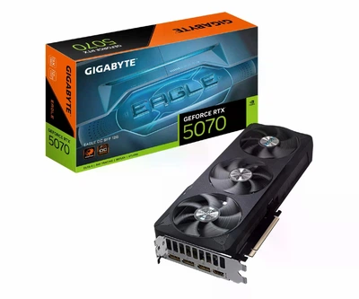 Видеокарта игровая (2026) Gigabyte GeForce RTX 5070 Eagle OC 12GB GDDR7 DLSS4