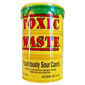Кислі льодяники Toxic Waste Yellow Sour Candy 42 г