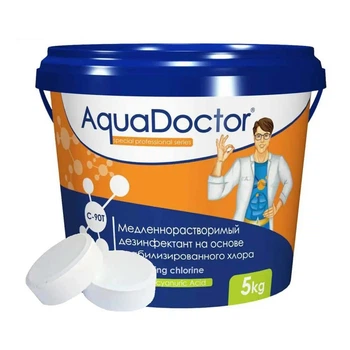 Хлор для басейну AquaDoctor C-90T 5 кг в таблетках