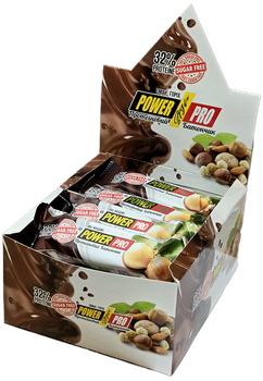 Блок Батончиків Power Pro 32% з горіхами Макадамія, 60 грам (Без цукру) - 20 шт (46463671)