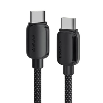 Кабель ESSAGER Breeze USB-C to USB-C PD 100W 5A 2m Black (EXCTT1-WLA01-P)
