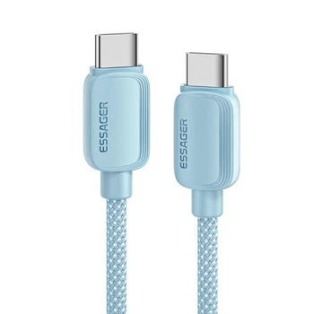 Кабель ESSAGER Breeze USB-C to USB-C PD 100W 5A 2m Blue (EXCTT1-WLA03-P)