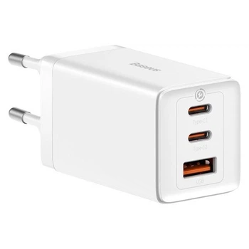 Зарядное устройство Baseus GaN5 Pro 2xUSB-C+USB QC4.0/PD3.0 65W (USB-C 100W Cable) White (CCGP120202)