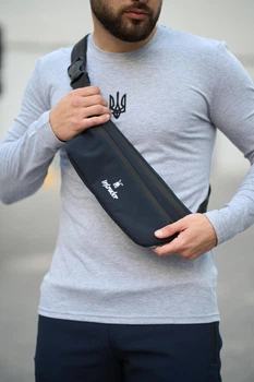 Унісекс бананка Softshell Intruder Bunny з двома відділеннями синя