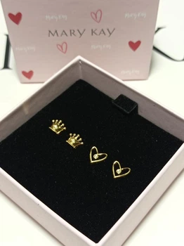 Набор сережек Mary Kay гвоздики 2 пари золотистый