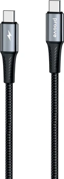 Kabel Proove WireX Pro Type-C - Type-C 100W 1.5m Black (CCWX11002201)