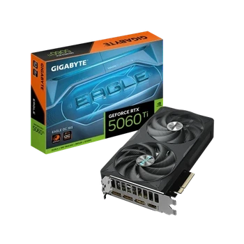 Відеокарта GeForce RTX 5060 Ti, Gigabyte, EAGLE OC, 16Gb GDDR7, 128-bit, HDMI/3xDP, 2617/28000 MHz, 8-pin (GV-N506TEAGLE OC-16GD)