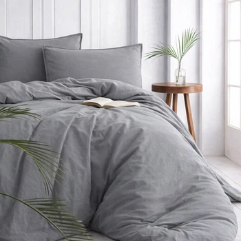Комплект постельного белья SoundSleep Stonewash Adriatic Dark Gray евро серый (92370777)