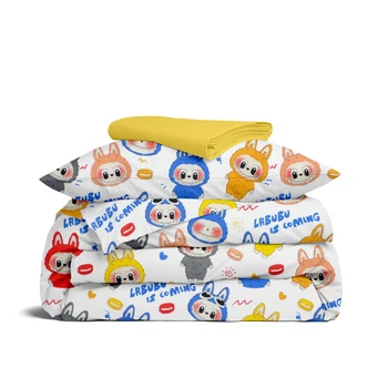 Підлітковий комплект постільної білизни Cosas LABUBU FUN Ранфорс 160x220 (4822052467473)