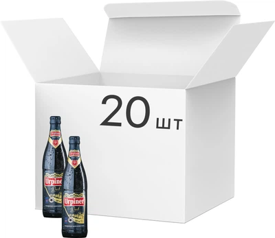 Упаковка пива Urpiner Dark 11° темне фільтроване 4.5% 0.5 л x 20 шт (4820135490615)