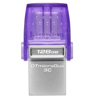 Флеш накопитель USB 128Gb DataTraveler microDuo 3C, Purple Kingston (teh0021073)
