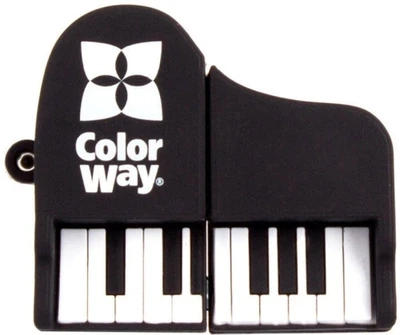 Флеш накопитель USB 64Gb "Piano", Black ColorWay (teh0021092)
