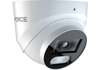 IP купольна камера Force V-8025 8 Mpx ІЧ-опромінювач Білий