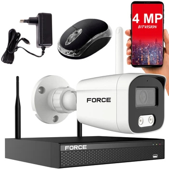 Комплект моніторингу Force IP-камера WiFi 4 мп Білий