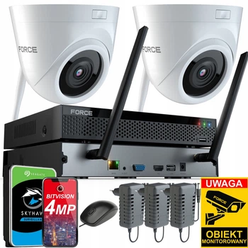 Комплект моніторингу Force 2x IP-камера WiFi 4 mpx