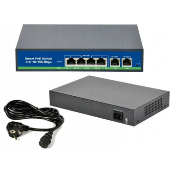 Переключатель Force SW8P2U1G POE для IP-камер 8xPOE 120 Вт 100 Мбит/с 2x Uplink