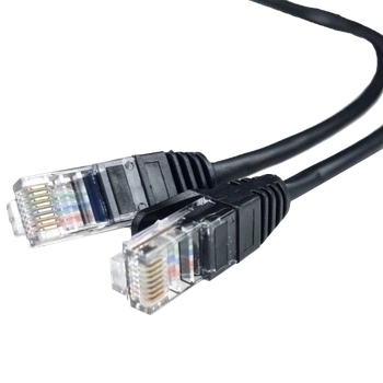 Патч-корд EServer UTP CAT5e черный 1 м