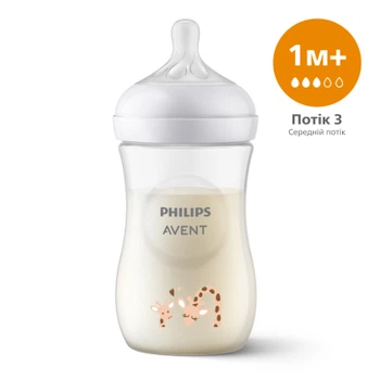 Бутылочка для кормления Philips AVENT Natural Природный поток Жираф 260 мл (SCY903/66)