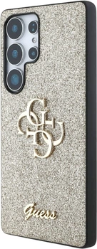 Etui Guess Fixed Glitter Big 4G Metal Logo do Samsung Galaxy S25 Ultra Gold (3666339441692)