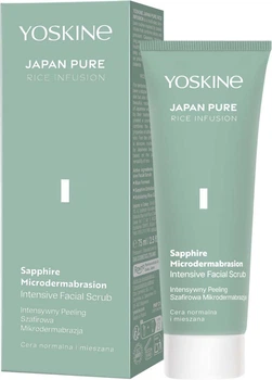 Peeling do twarzy Yoskine Japan Pure Rice Infusion szafirowy 75 ml (5900525095183)