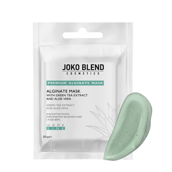 Альгінатна маска для обличчя Joko Blend заспокійлива із зеленим чаєм і алое 20 г