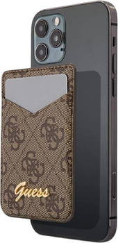 Магнітний гаманець Guess Wallet 4G Triangle with MagSafe Brown (GUWMS4GTLBR)