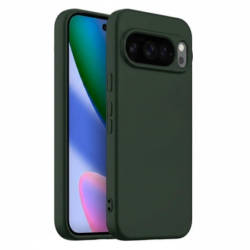 Чехол Fiji Full Soft Premium для Google Pixel 10 противоударный бампер с микрофиброй Dark Green