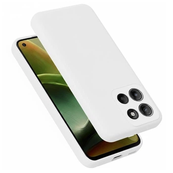 Чехол Fiji Full Soft Premium для Motorola G86 5G противоударный бампер с микрофиброй White