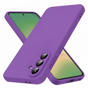 Чехол Fiji Full Soft Premium для Samsung Galaxy A57 5G (A576) противоударный бампер с микрофиброй Dark Purple