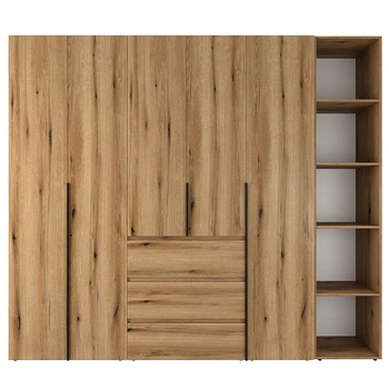 Шкаф распашной комбинированый №14 Light 2400x500x2200 Дуб эвок прибрежный (GALTK01410000000)