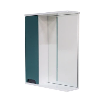 Зеркало с шкафчиком Poli 600x720x180 Белый/Зеленый лёд 60 L (GAА0051250)