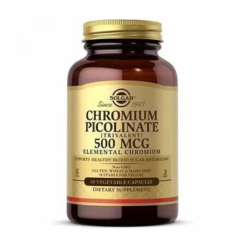 Хром піколінат (Chromium picolinate) 500 мкг 60 капсул SOL-00871