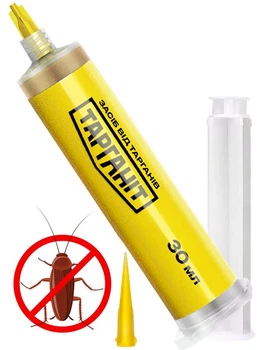 Средство от тараканов гель ТАРГАНИТ Cockroach Gel (1 шприц 30 мл), эффективный гель от тараканов, средство гель-паста для уничтожения тараканов ТАРГАНИТ Cockroach Gel, эффективно против распространенных видов тараканов рыжих, черных и прусаков