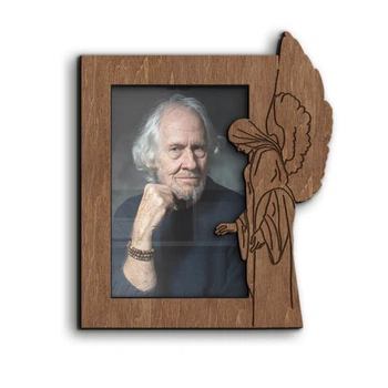 Фоторамка мемориальная The Frame Depot с гравировкой ангела 10 х 15 см Коричневый (memorial_4x6_frame)