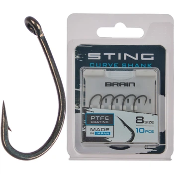 Крючок Brain Sting Curve Shank #8 (10 шт/уп)