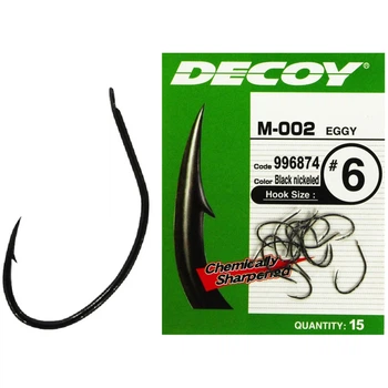Крючок Decoy M-002 Eggy #10 (15 шт/уп)