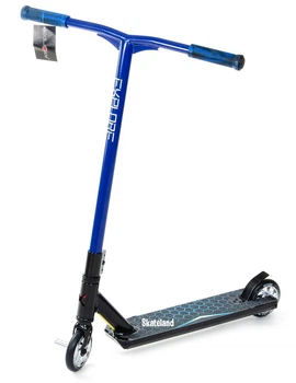 Професійний трюковий самокат Explore Cross Deluxe New blue з пегами