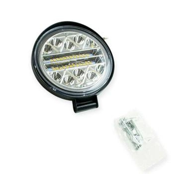 Фара додаткова LED кругла 115х28 (Дм, Ш) 102W 6000K біле+жовте тракторна (виписувати кратно2) BLASKAR