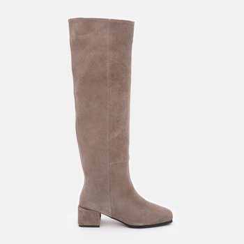 Жіночі зимові чоботи замшеві Ashoes 2780/1 36 23.5 см Темний Латте (ROZ6501005435)