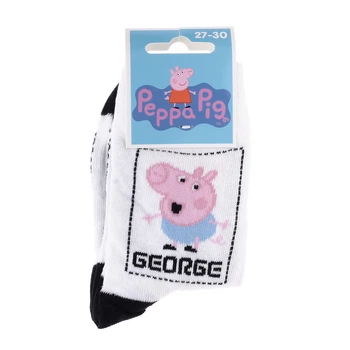 Носки PEPPA PIG GEORGE DANS CADRE белый Дит 19-22 арт 43849551-2