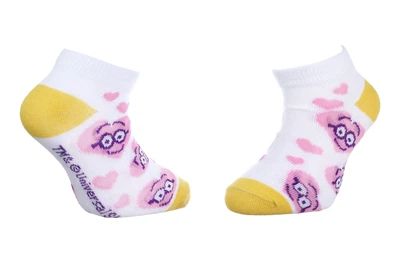 Шкарпетки MINNIE TETE MINION DANS COEUR білий, рожевий Діти 27-30 арт 83890431-8