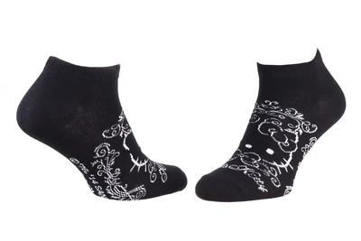 Носки HELLO KITTY TETE HK + ARABESQUE черный Дит 35 - 41