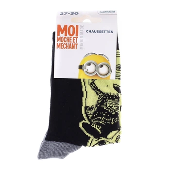 Шкарпетки MINION BOB GROS чорний, сірий Діт 27-30, арт.37014-5