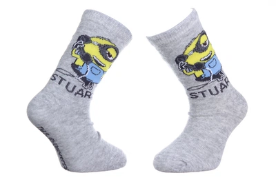 Носки MINION STUART светло-серый Дети 31-34 арт 83897920-6