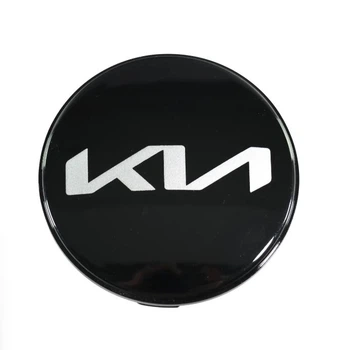 Колпак колеса Kia (новый тип) черный 58мм пластик 1шт (на защелках) ОЕМ 52960R0100 (колпачок)
