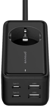 Мережевий фільтр Proove Power Strip Homester PD-03 1AC 65W (2 Type-C + 2USB) (479280001)