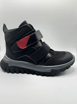 Демисезонные ортопедические ботинки Perlina 107red24 р. 32 20,5 см. черный