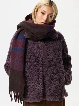 Кожушок жіночий Uniqlo 673092398 L Фіолетовий (1159852029)