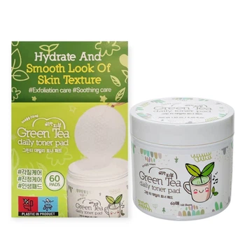 Спонжи для лица Esfolio Green Tea Daily Toner Pad с зеленым чаем